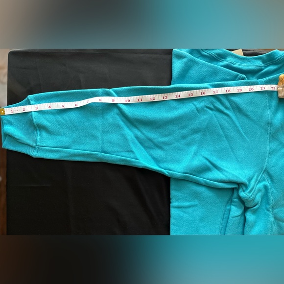 Champion Reverse Weave Fleece Turquoise Sweatershirt - Picture 9 of 12